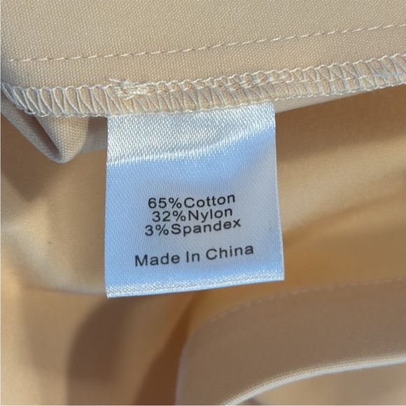 Tuckernuck Tan Stone Blake Long Sleeve Button Down Minimalist Mini Dress - Picture 6 of 6